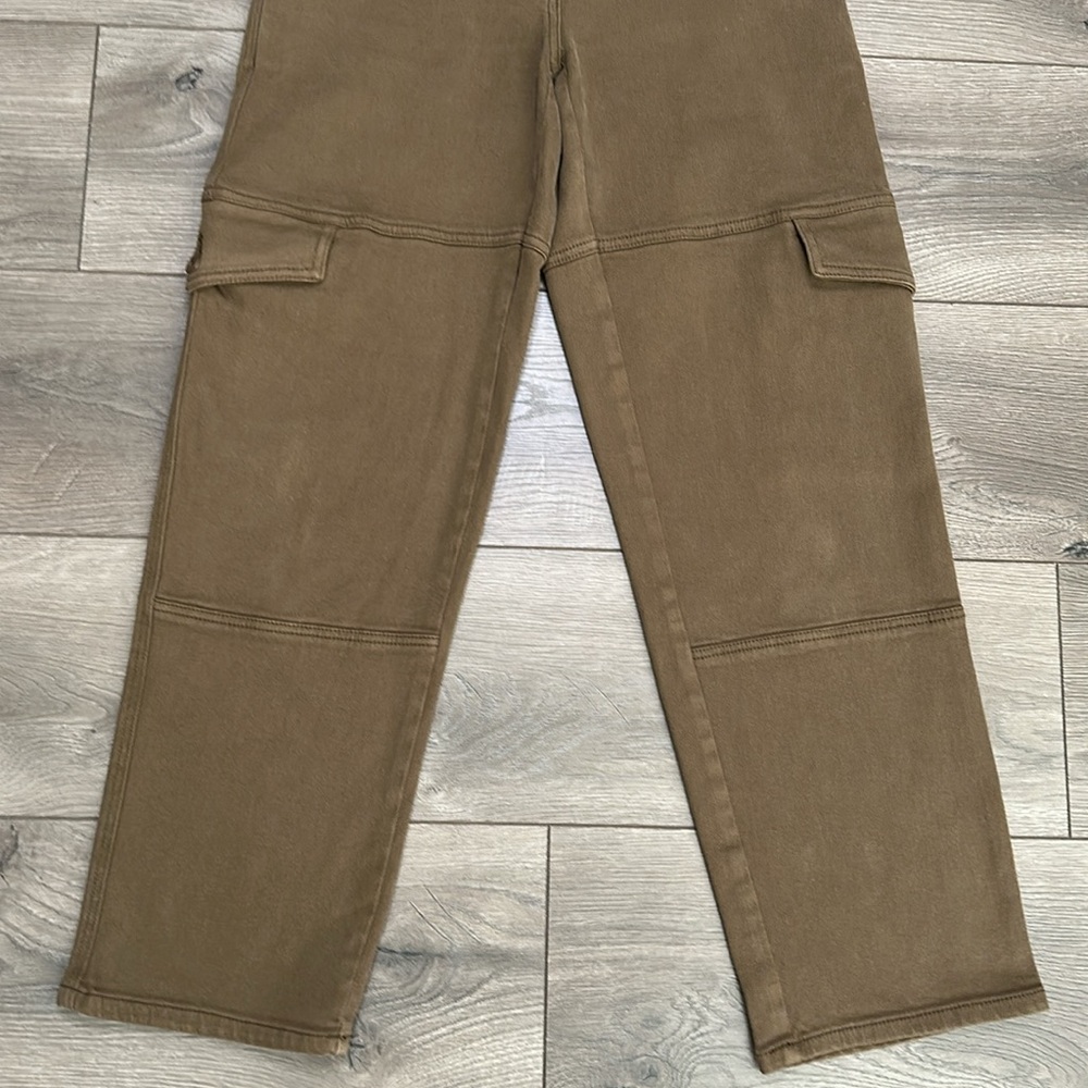Wilfred Free Aritzia Meave Cargo Mid Rise Straight Ankle Pants Brown Size‎ 0 - Picture 3 of 14
